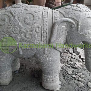 Elephant India Standing Andesite