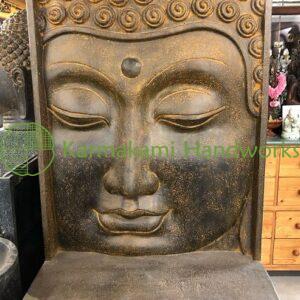 Buddha Face Wall Fountain 170 cm. Rust